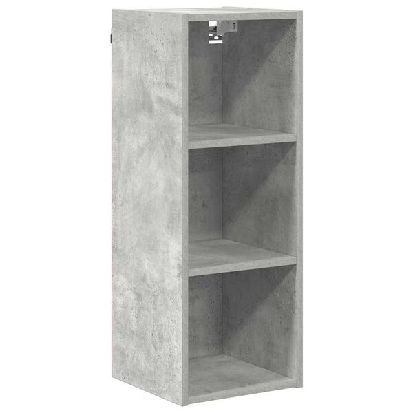 vidaXL Armoire suspendue avec stockage Gris b&eacute;ton 30 x 29,5 x 80 cm