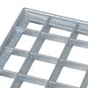 vidaXL Grille Argent 100 x 50 x 2 cm Acier galvanis&eacute; &agrave; chaud