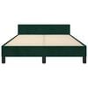 vidaXL Cadre de lit sans matelas vert fonc&eacute; 120x190 cm velours