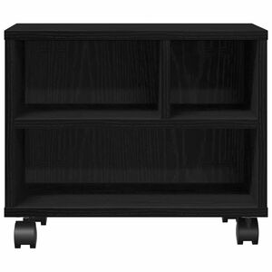 vidaXL Support d'imprimante avec stockage Ch&ecirc;ne noir 41 x 32 x 34,5 cm