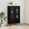 vidaXL Haut Armoire avec tiroir Ch&ecirc;ne noir 70 x 31 x 115 cm