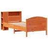 vidaXL Lit bibliothèque sans matelas cire marron 75x190 cm pin massif