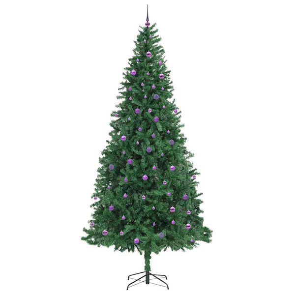 vidaXL Sapin de No&euml;l artificiel Vert 300 cm PVC, m&eacute;tal et plastique