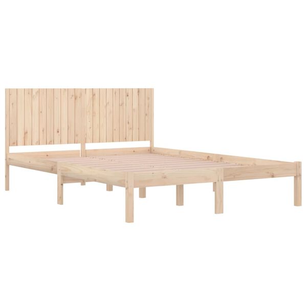 vidaXL Cadre de lit sans matelas 200x200 cm bois massif de pin