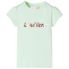 T-shirt enfant &agrave; manches courtes vert tendre 116
