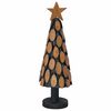 vidaXL Sapin de No&euml;l Marron 61 cm Bois de teck massif