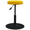 vidaXL Tabouret de massage Velours Jaune moutarde