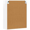 vidaXL Armoire suspendue avec &eacute;tag&egrave;re Blanc brillant 59 x 20 x 71,5 cm