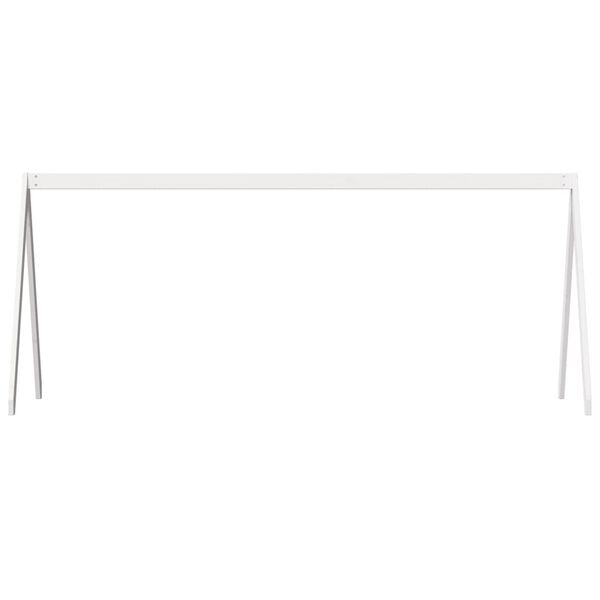 vidaXL Toit de lit pour enfants blanc 209x85,5x88cm bois de pin massif
