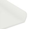 vidaXL &Eacute;tag&egrave;re flottante 2 pcs Blanc 60 x 9 x 2,5 cm Acier