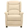 vidaXL Fauteuil électrique de massage Crème Tissu