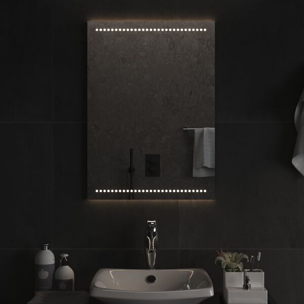 vidaXL Miroir de salle de bain &agrave; LED 50x70 cm