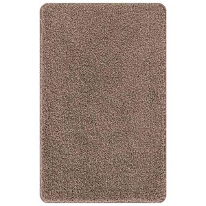 vidaXL Tapis de bain antid&eacute;rapant Marron 50 x 80 cm PP