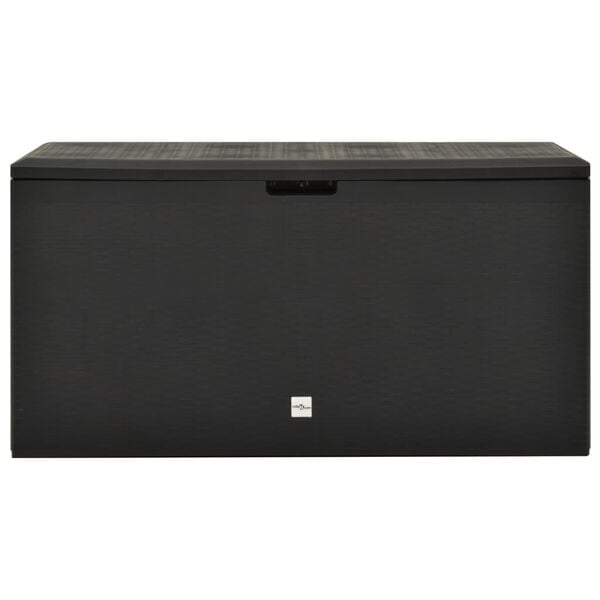 vidaXL Bo&icirc;te de rangement de jardin Anthracite 114x47x60 cm