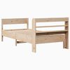 vidaXL Cadre de lit sans matelas 90x200 cm bois de pin massif