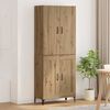 vidaXL Haut Armoire Ch&ecirc;ne artisanal 69,5 x 34 x 180 cm
