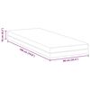 vidaXL Matelas Blanc et Gris 90 x 190 cm Mousse à Mémoire