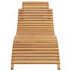 vidaXL Transat Marron 198 x 55 x 58,5 cm Bois de teck massif