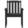 vidaXL Chaise de jardin 6 pcs Noir 65,5 x 59 x 88 cm Poly&eacute;thyl&egrave;ne