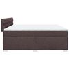 vidaXL Sommier &agrave; lattes de lit avec matelas Marron fonc&eacute; 200x200 cm