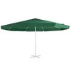 vidaXL Tissu de remplacement pour parasol d'extérieur Vert 515 cm