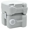 vidaXL Toilette de Camping Gris et blanc 41,5 x 36,5 x 42 cm