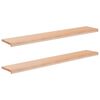 vidaXL Appuis de fen&ecirc;tre 2 pc Naturel 140 x 30 x 2 cm