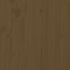 vidaXL Salon de jardin 5 pcs avec coussins marron miel bois massif