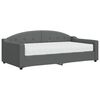 vidaXL Lit de jour avec matelas gris fonc&eacute; 90x190 cm tissu
