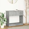 vidaXL Table console avec tiroirs gris béton 85,5x38,5x74,5 cm