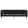 vidaXL Lit de jour avec matelas noir 90x190 cm velours
