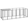 vidaXL Chenil Noir 330x110x110 cm Acier
