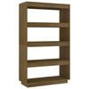 vidaXL Biblioth&egrave;que/S&eacute;parateur de pi&egrave;ce Marron miel 80x35x135 cm Pin