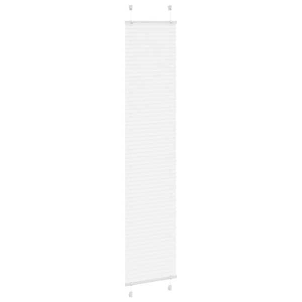vidaXL Store pliss&eacute; blanc 45x200 cm largeur du tissu 44,4 cm polyester