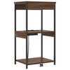 vidaXL Cabinet de chevet Ch&ecirc;ne brun 41 x 31 x 76 cm Bois d'ing&eacute;nierie