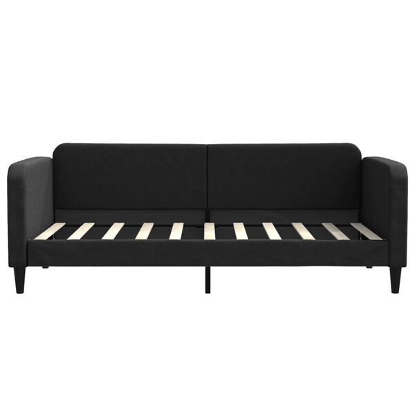 vidaXL Lit de repos sans matelas noir 90x190 cm tissu