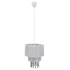 Lustre plafonnier contemporain suspension cristal blanc