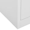 vidaXL Armoire de bureau Gris clair 90x40x102 cm Acier