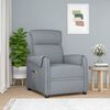vidaXL Fauteuil &eacute;lectrique de massage Gris clair Tissu