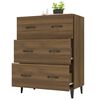 vidaXL Buffet chêne marron 69,5x34x90 cm bois d'ingénierie