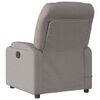 vidaXL Fauteuil de massage inclinable Taupe Tissu