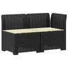 vidaXL Canap&eacute; de jardin 2 places avec coussins look rotin 2 place PP