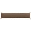 vidaXL Coussins de canapé 2 pcs Marron 200 x 40 cm tissu