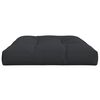 vidaXL Coussin de palette noir 120x80x12 cm tissu