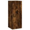 vidaXL Buffet haut Ch&ecirc;ne fum&eacute; 34,5x34x180 cm Bois d'ing&eacute;nierie