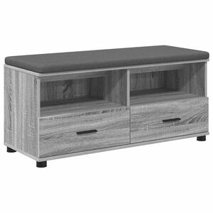 vidaXL Banc d'entr&eacute;e Gris Sonoma 100 x 38 x 46 cm