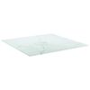 vidaXL Dessus de table blanc 70x70 cm 6 mm verre trempé design marbre