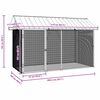vidaXL Cage pour oiseaux Anthracite 227 x 112 x 141 cm Acier galvanis&eacute;