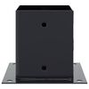 vidaXL Bases de poteau carr&eacute;es 4 pcs anthracite 101x101 mm