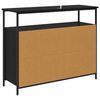 vidaXL Buffet Ch&ecirc;ne noir 100 x 35 x 80 cm Bois d'ing&eacute;nierie
